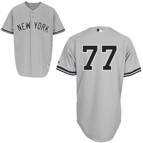 Mason Williams #77 MLB Jersey-New York Yankees Men's Authentic Road Gray Baseball Jersey